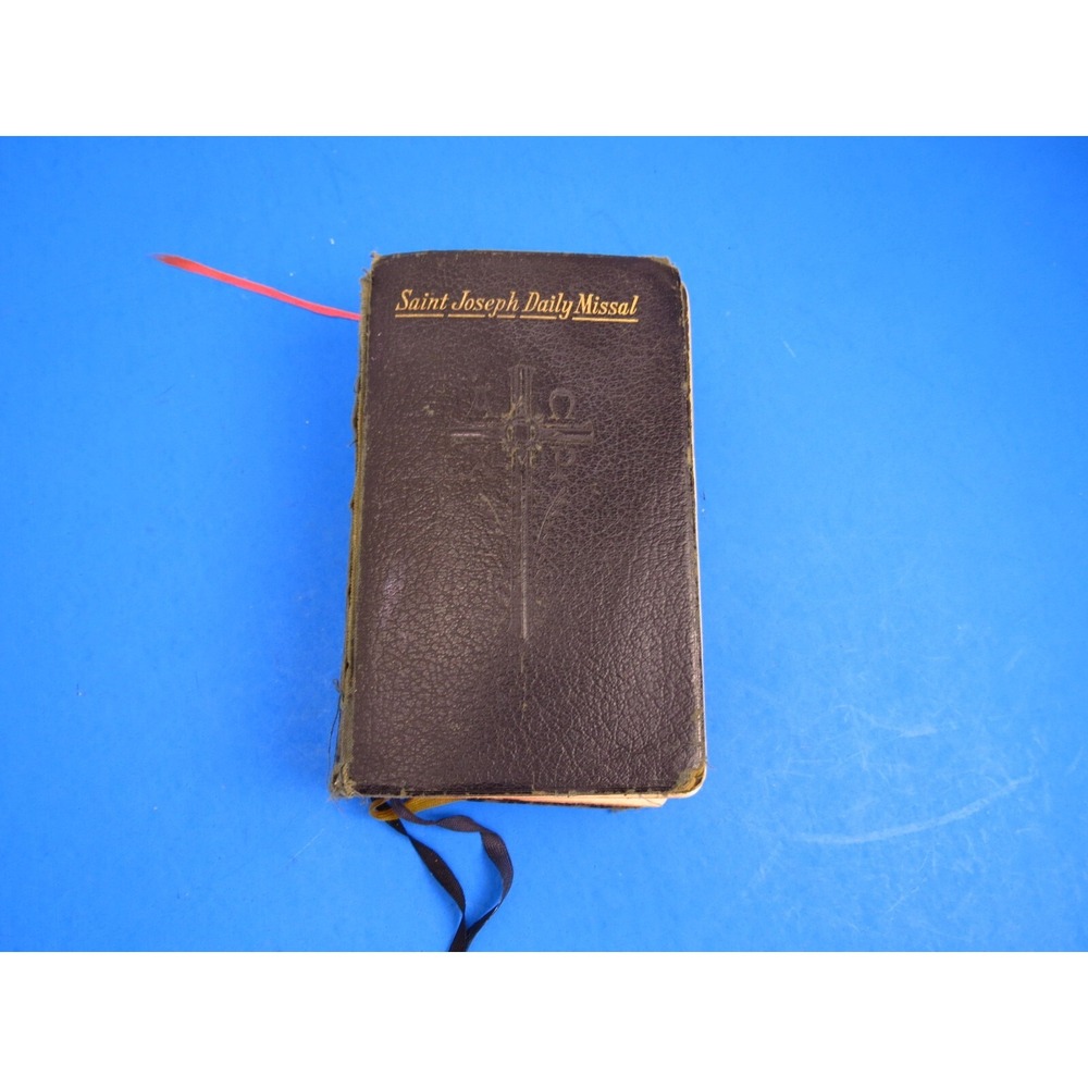 Saint Joseph Daily Missal Vintage Bible Prayer Book 1957 Catholic with Inserts